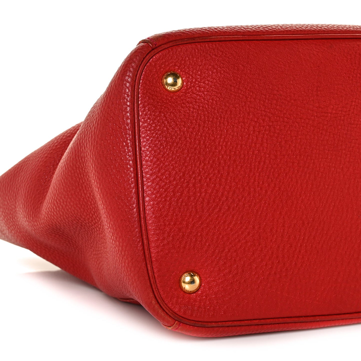 Vitello Daino Tote Rosso