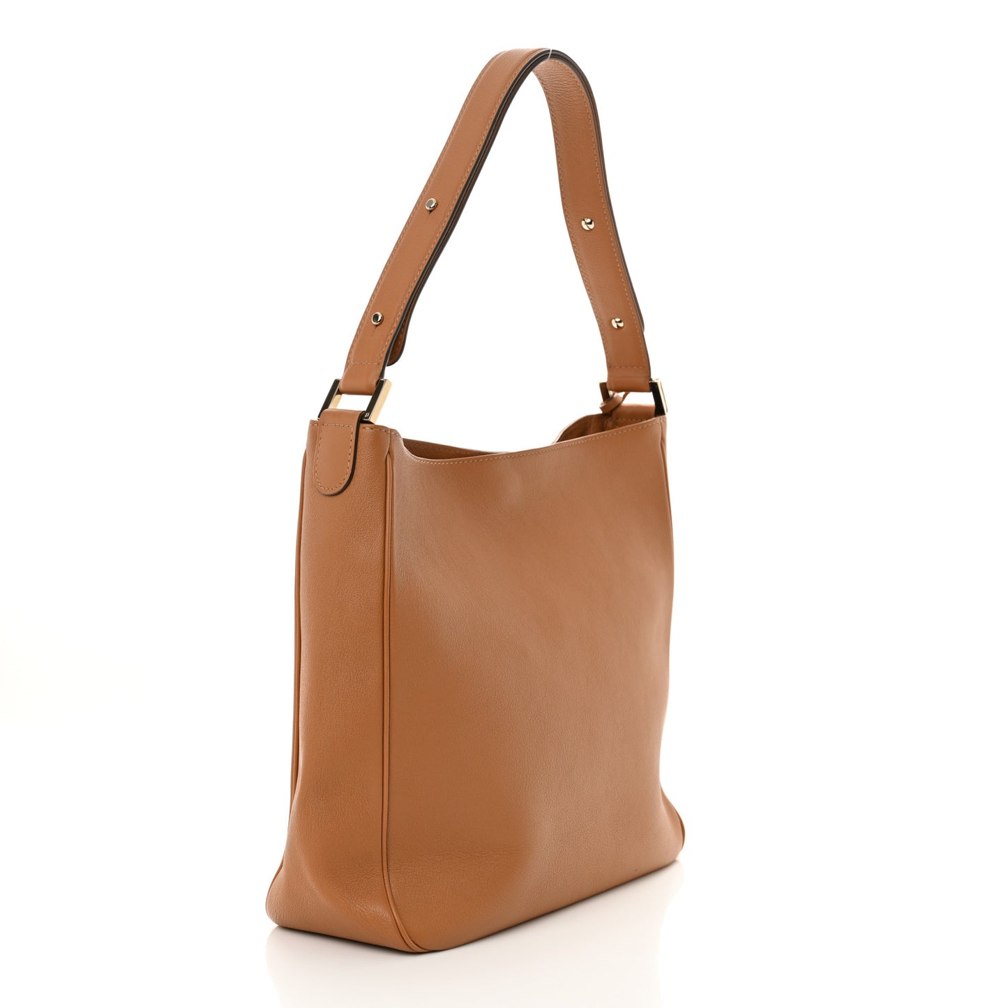 Grained Calfskin Pin Surpique Bucket Vegetal Ivory