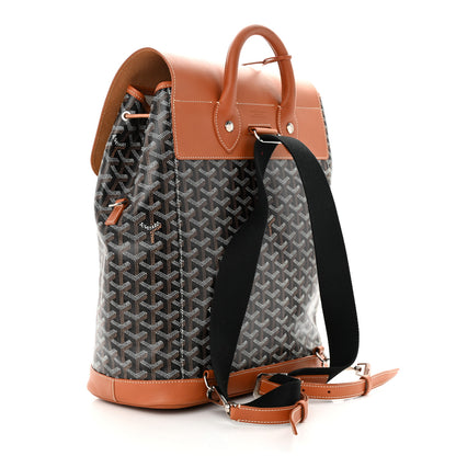 Goyard Goyardine Calfskin Alpin MM Backpack Gold Black 3 of 15