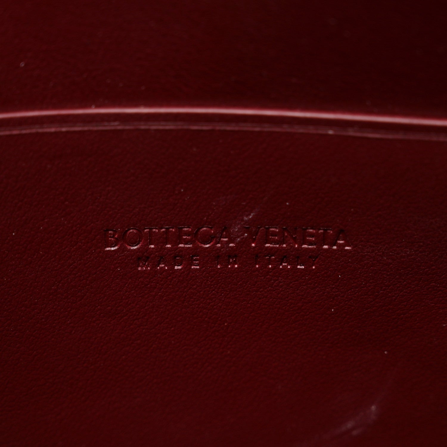 Bottega Veneta Nappa Maxi Intrecciato Small Cassette Flat Zip Pouch Bordeaux 6 of 7