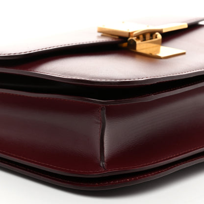 Celine Box Calfskin Medium Classic Box Flap Bag Burgundy 9 of 11