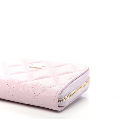 Chanel Caviar Quilted Zip Coin Purse Light Pink 6 of 9