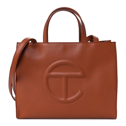 Telfar Vegan Leather Medium Shopping Bag Tan 1 of 11