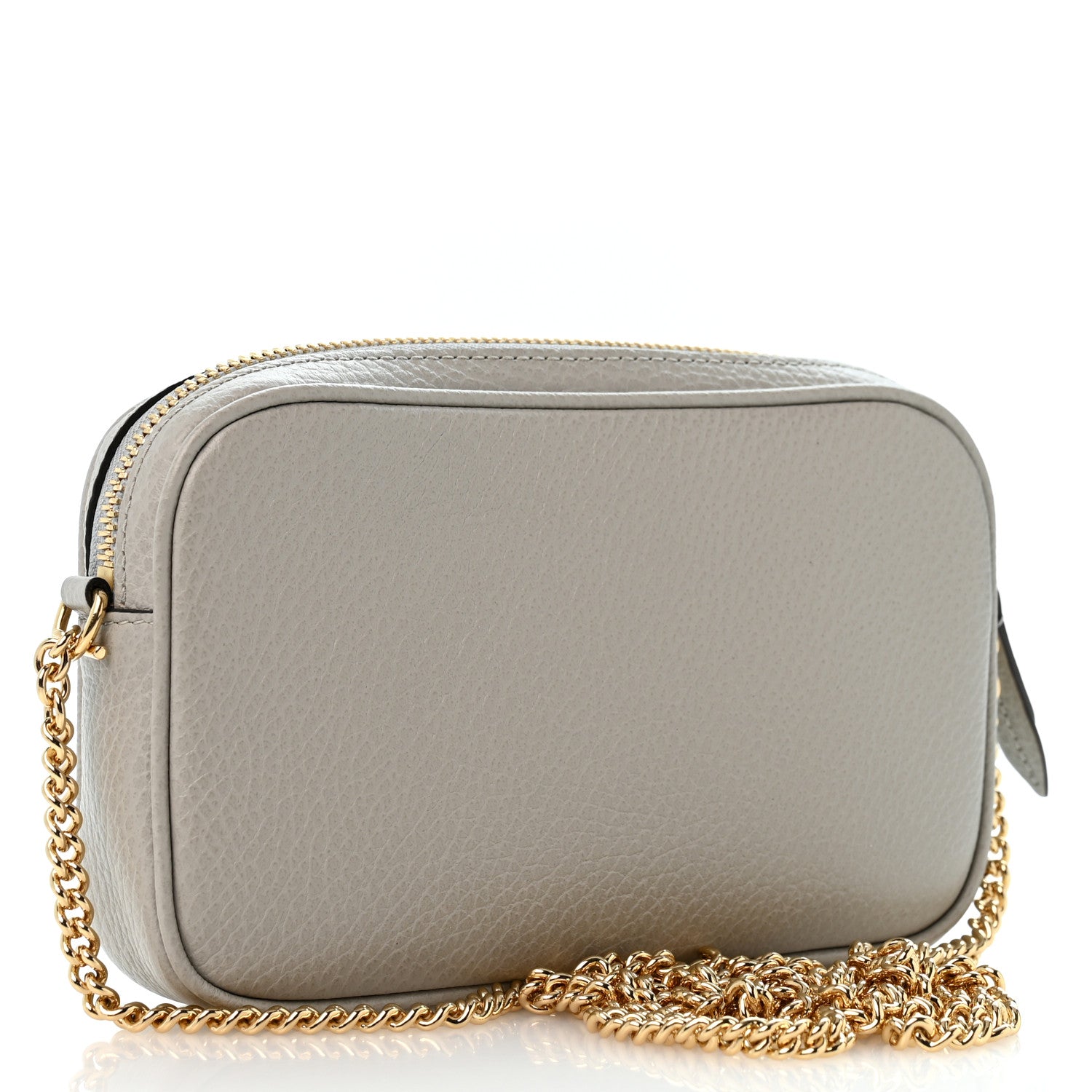 Gucci Dollar Calfskin Super Mini GG Marmont Chain Shoulder Bag Deep Grey 3 of 10