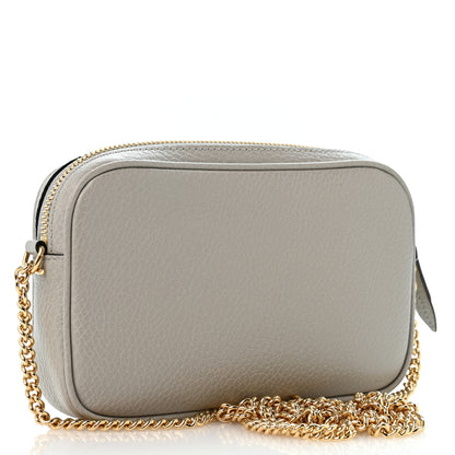 Gucci Dollar Calfskin Super Mini GG Marmont Chain Shoulder Bag Deep Grey 3 of 10