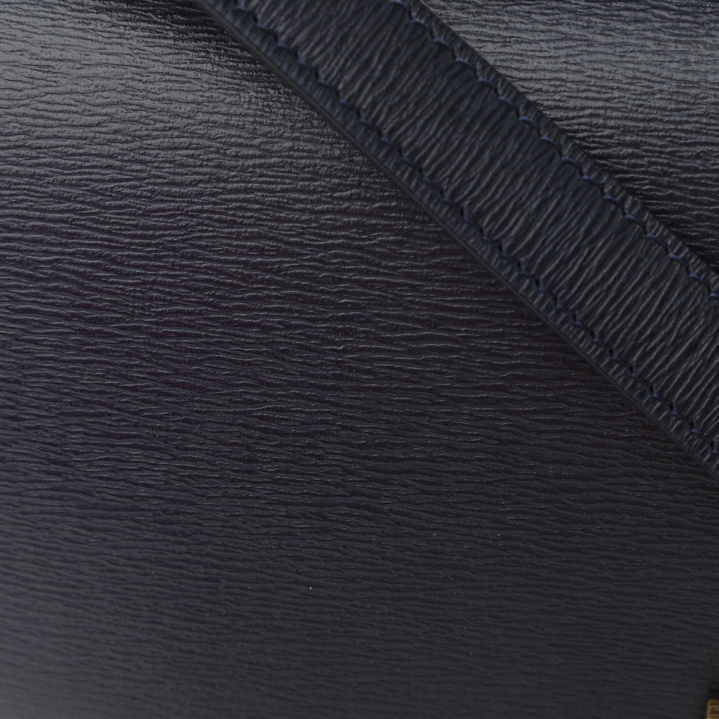 Liege Calfskin Medium Classic Box Flap Bag Dark Blue