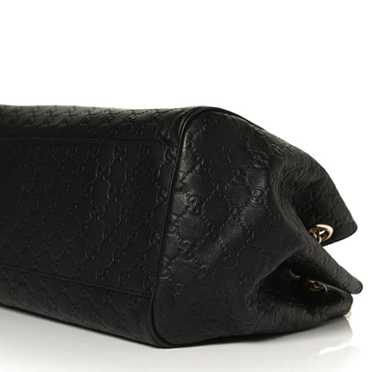 Gucci Guccissima Emily Chain Shoulder Bag Black 12 of 16