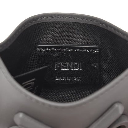 Fendi Vitello Century Face No Words Monochrome Card Holder Acciaio 6 of 7