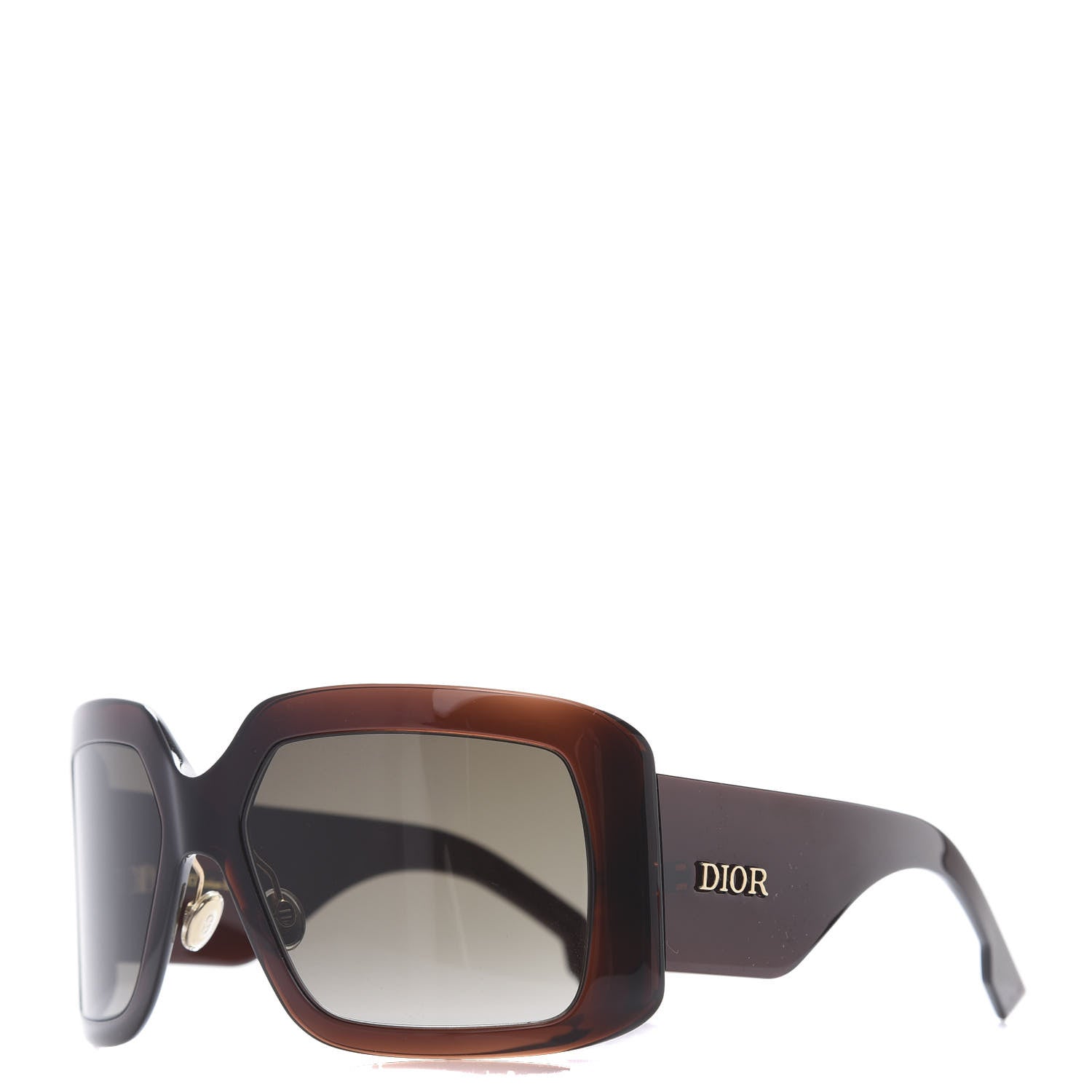Christian Dior Acetate DiorSo Light 2 Shield Sunglasses Tortoise 1 of 7