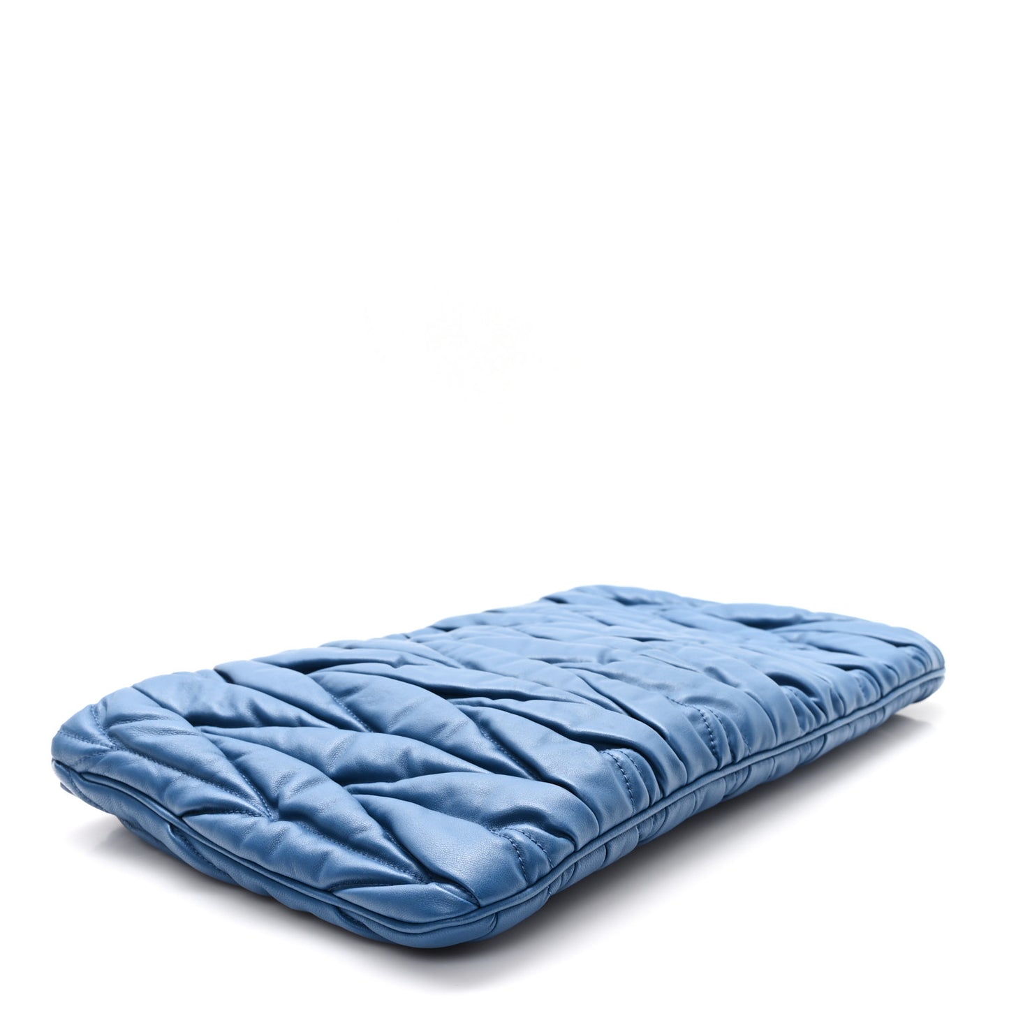 Nappa Matelasse Large Lux Pouch  Laguna