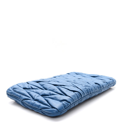 Miu Miu Nappa Matelasse Large Lux Pouch  Laguna 4 of 7