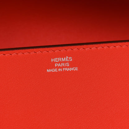 Hermes Swift Medor 23 Clutch Capucine 6 of 11