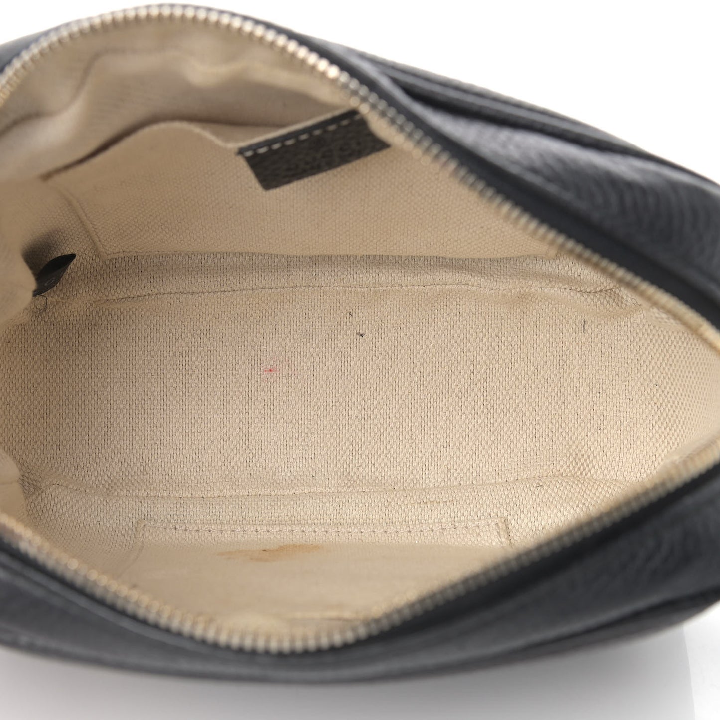 Pebbled Calfskin Small Soho Disco Bag Black