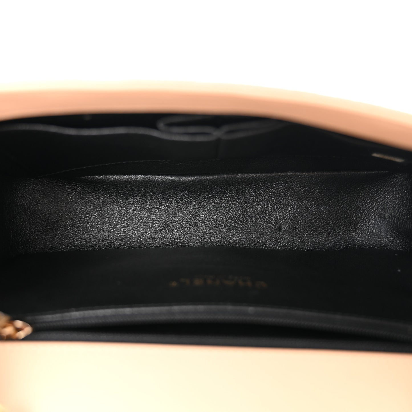 Caviar Quilted Small CC Filigree Flap Beige Black
