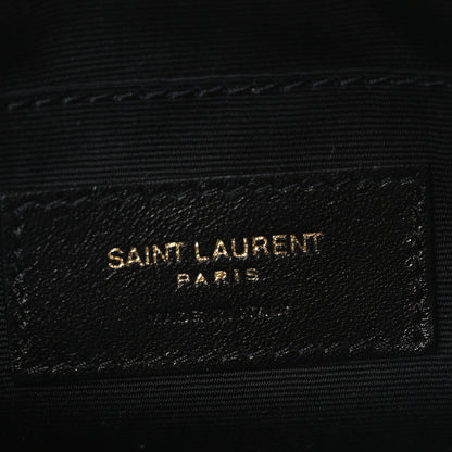 Saint Laurent Grained Lambskin Monogram Mini Niki Chain Satchel Dark Cork 7 of 10