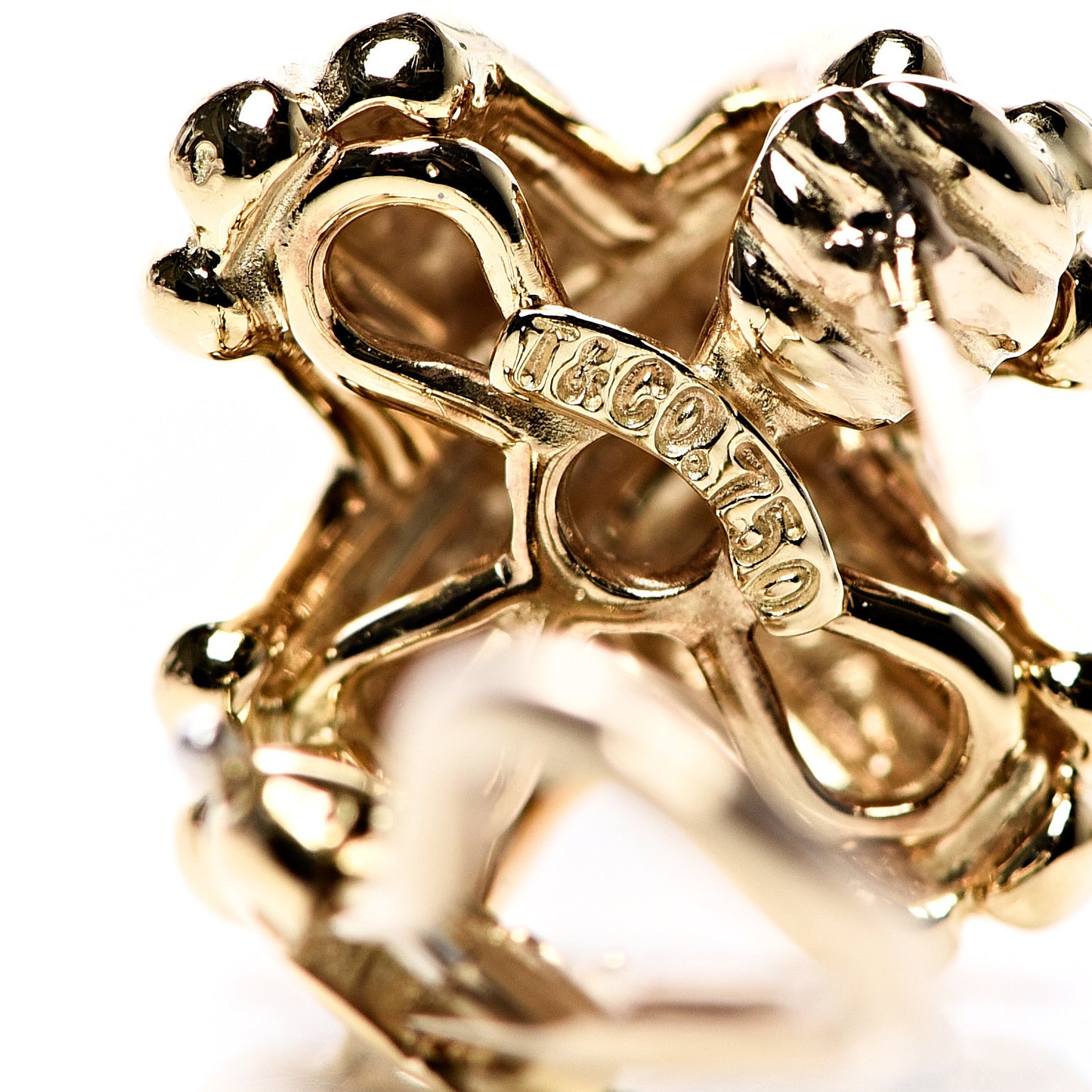 18K Yellow Gold Signature X Earrings