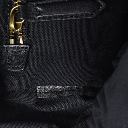 Burberry Overdyed Canvas Mega Check Drifton Backpack Black 7 of 10