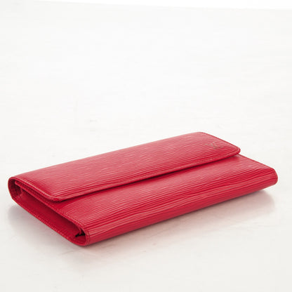 Louis Vuitton Epi Porte Tresor International Wallet Castillan Red 5 of 8