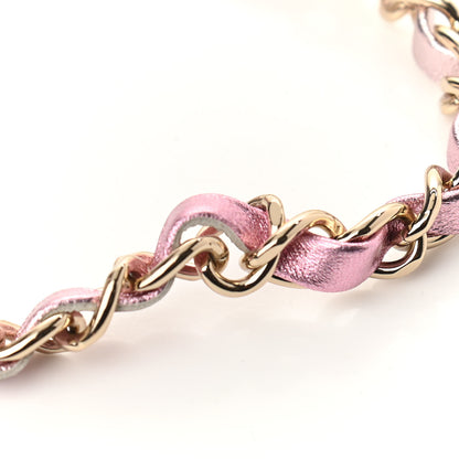 Chanel Metallic Lambskin Like A Wallet Flap Golden Pink 17 of 17