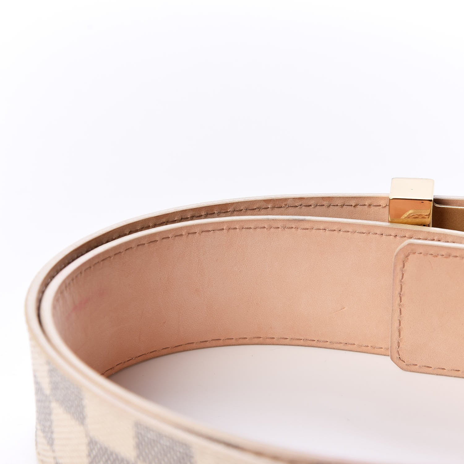Louis Vuitton Damier Azur LV Initiales Belt 80 32 5 of 8