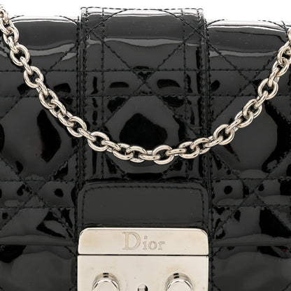 Christian Dior Patent Cannage New Lock Pouch Black 9 of 11