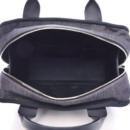 Chanel Denim Deauville Bowling Bag Dark Blue 5 of 13
