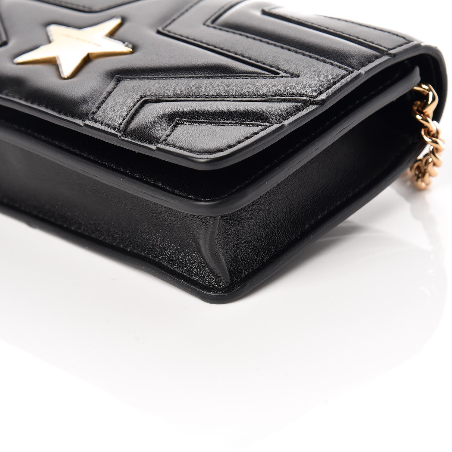 Stella McCartney Alter Nappa Star Small Flap Shoulder Bag Black 6 of 9