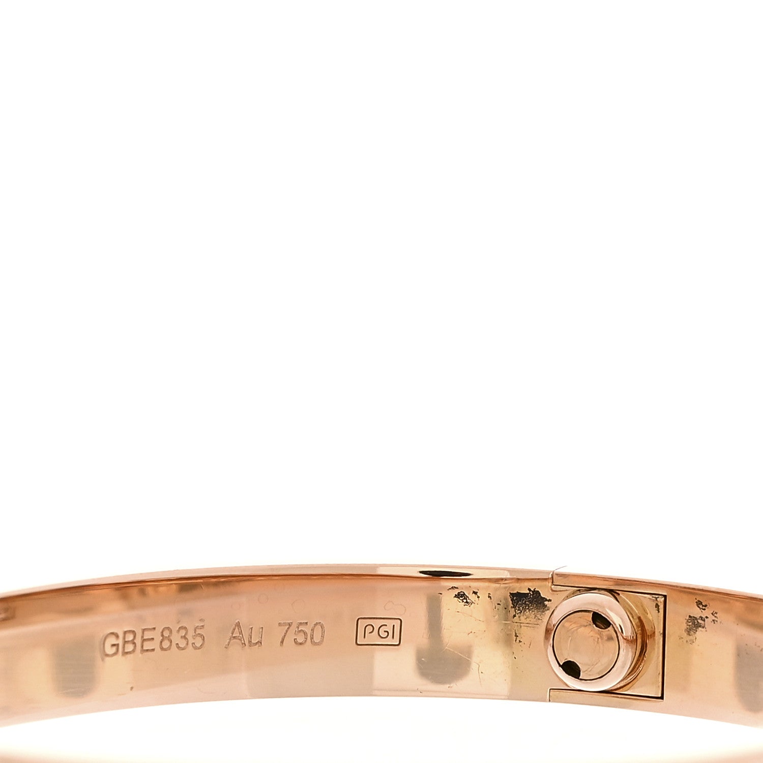 Cartier 18k Pink Gold Love Bracelet 16 7 of 8