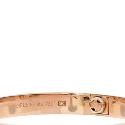 Cartier 18k Pink Gold Love Bracelet 16 7 of 8