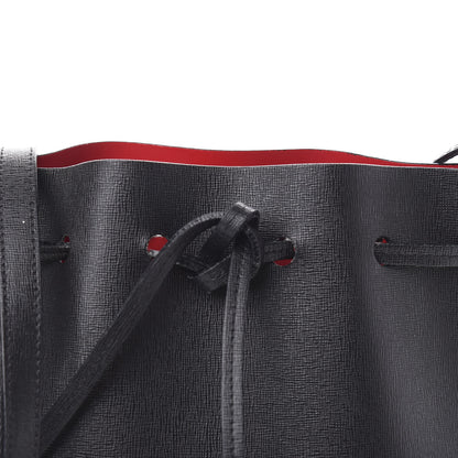 Mansur Gavriel Saffiano Mini Bucket Bag Black Flamma 16 of 16