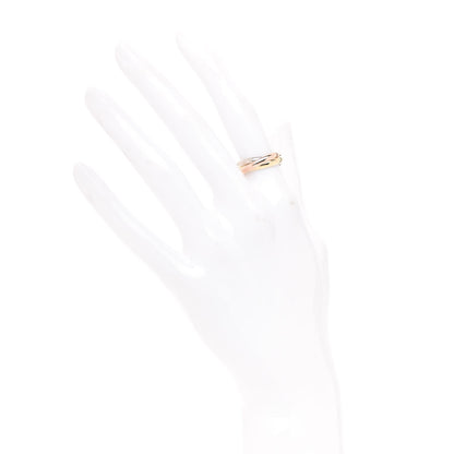 Cartier 18K Pink Yellow White Gold Small Trinity Ring 50 5.25 2 of 5