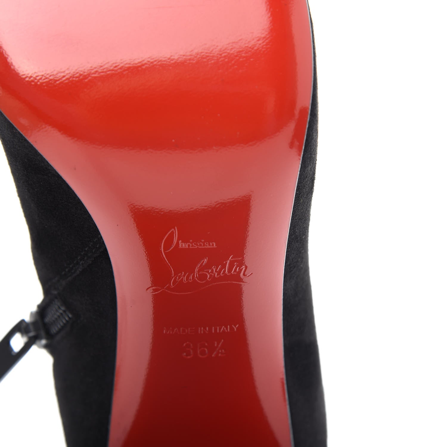 Christian Louboutin Veau Velours Turela 85 Ankle Boots 36.5 Black 9 of 10