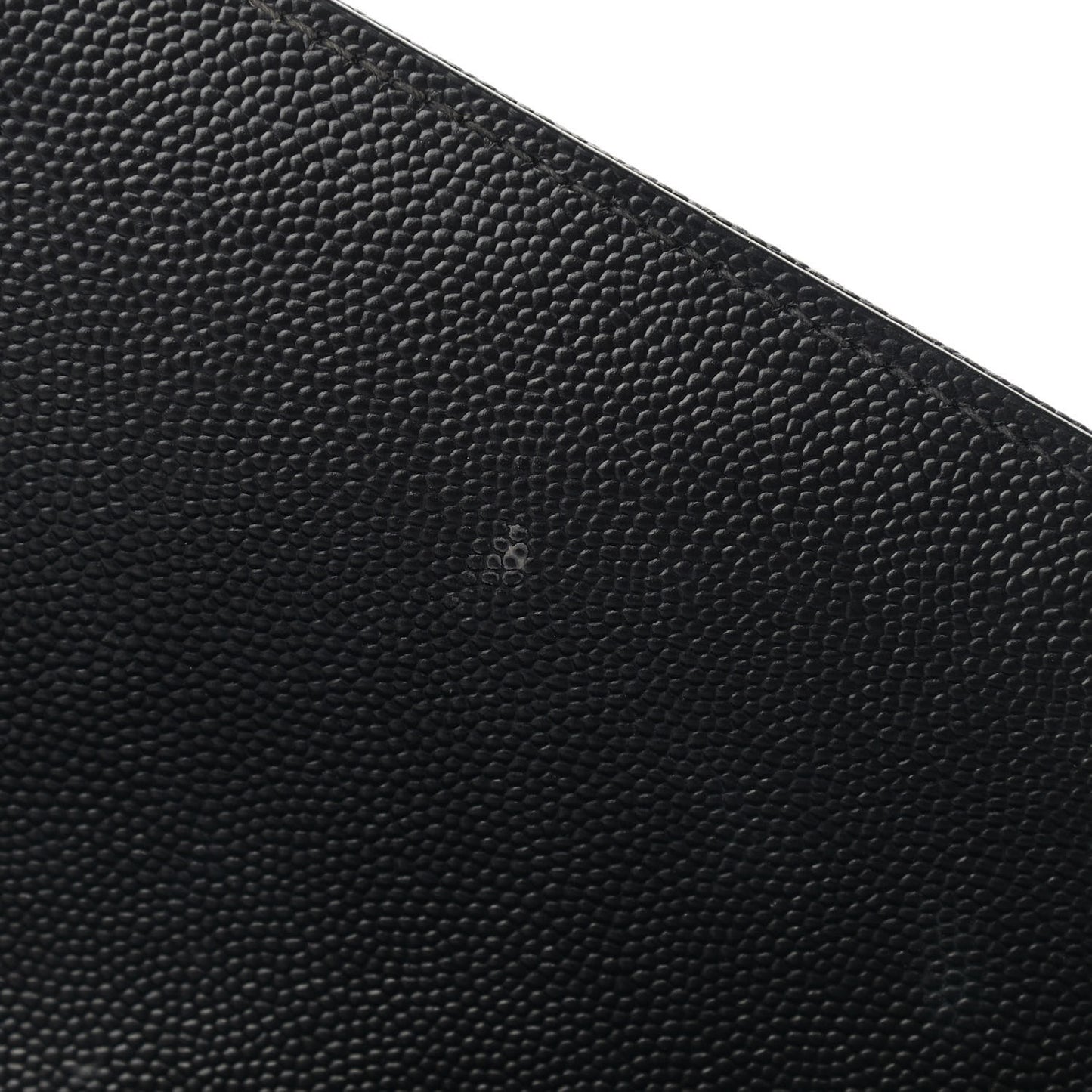 Grain De Poudre Textured Mixed Matelasse Large Triquilt Monogram Monochrome Satchel Black