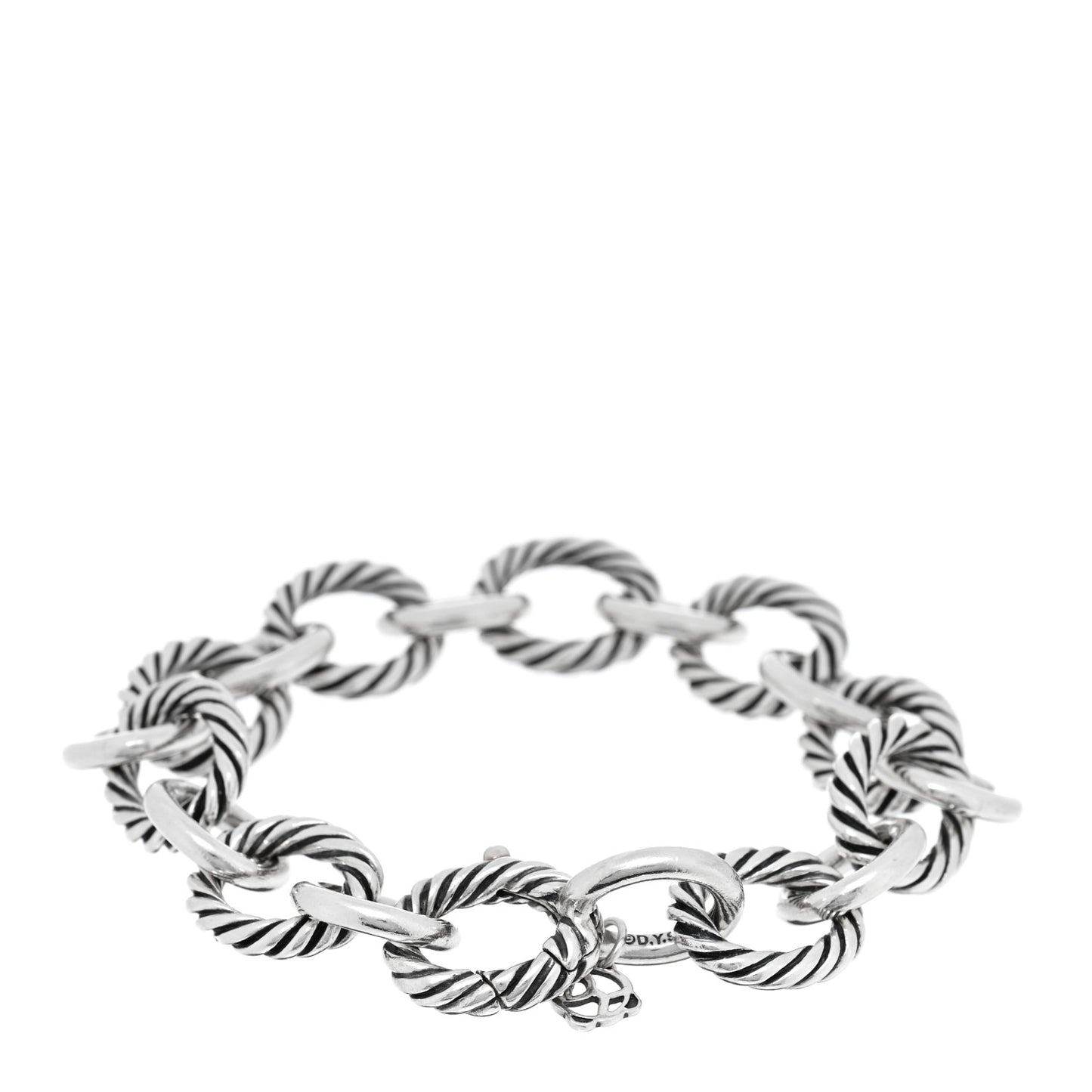 Sterling Silver 12mm Large Oval Link Bracelet