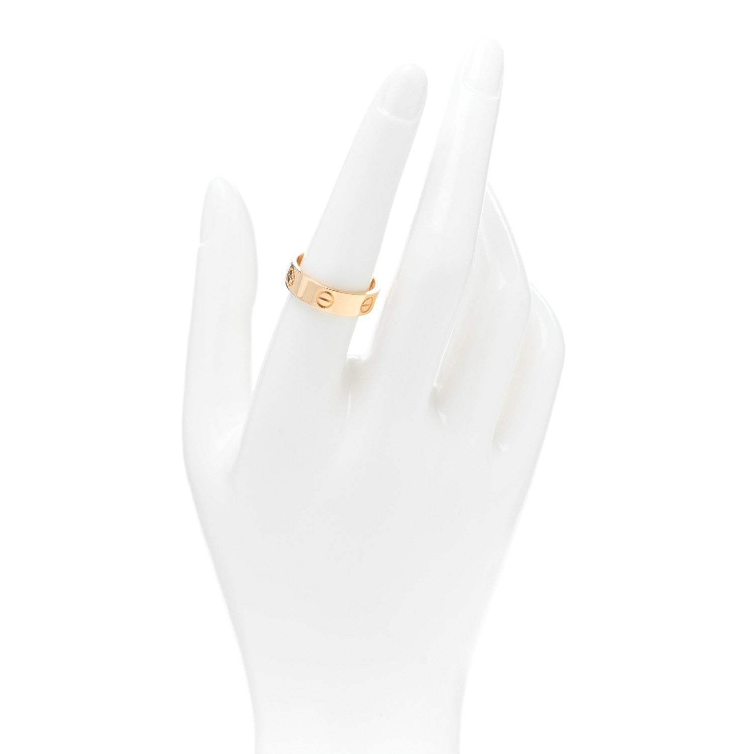 Cartier 18K Yellow Gold 5.5mm LOVE Ring 56 7.5 2 of 5