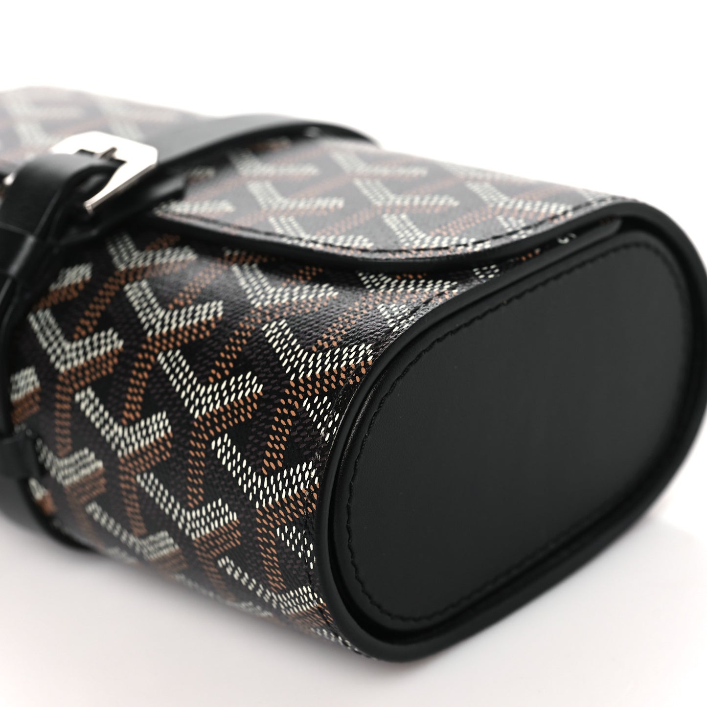Goyardine Double Travel Watch Case Black