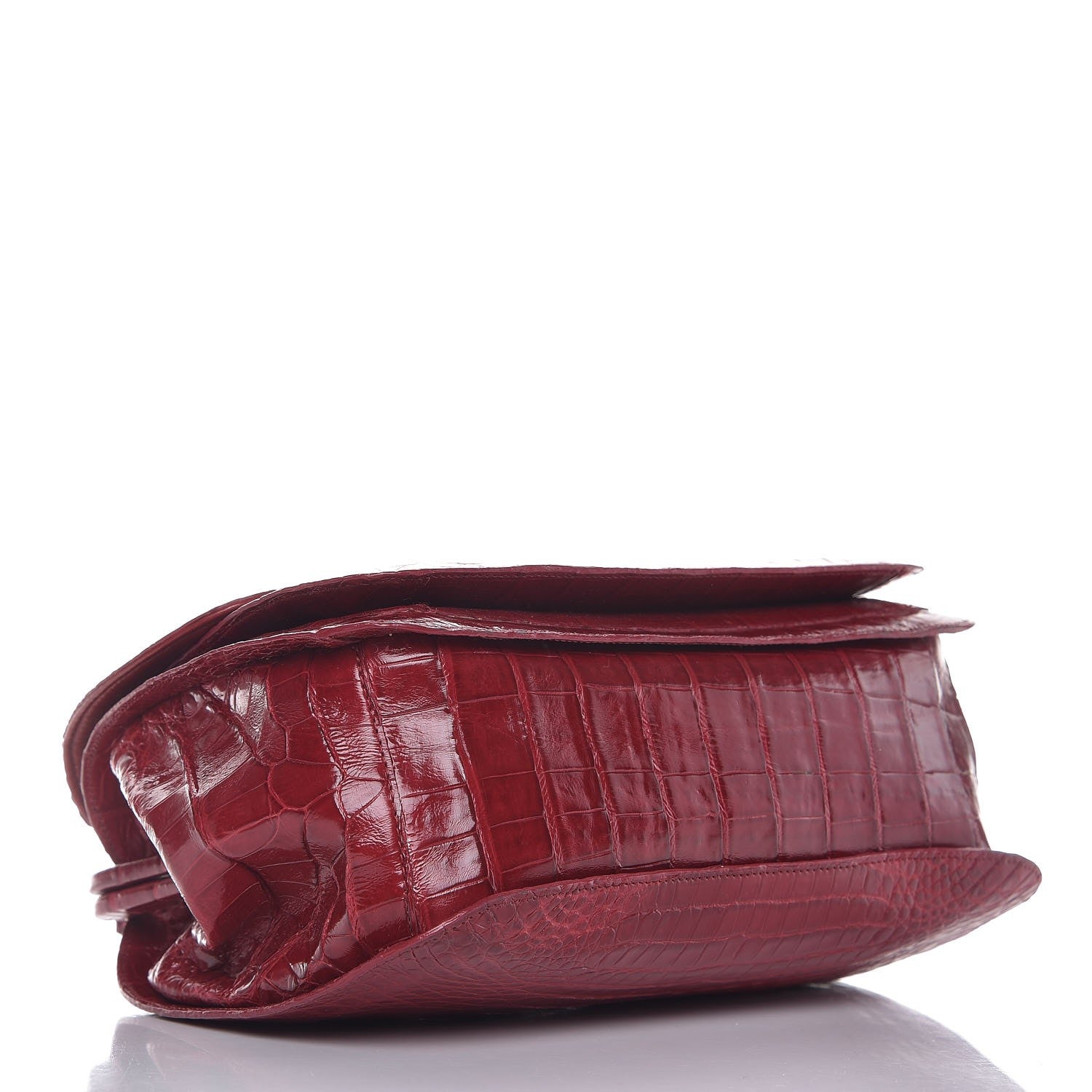 Nancy Gonzalez Crocodile Chain Frame Bag Red 4 of 9