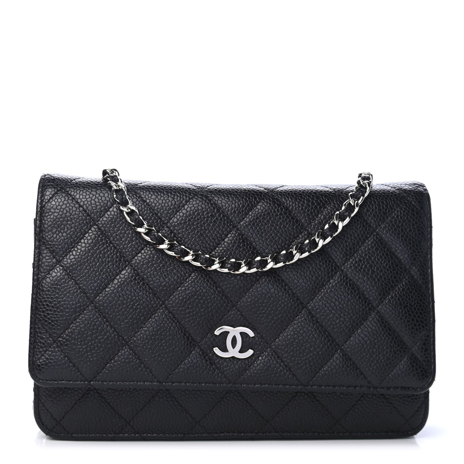 Chanel Caviar Quilted Wallet On Chain WOC Black 1 of 4