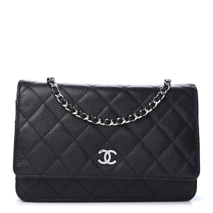 Chanel Caviar Quilted Wallet On Chain WOC Black 1 of 4