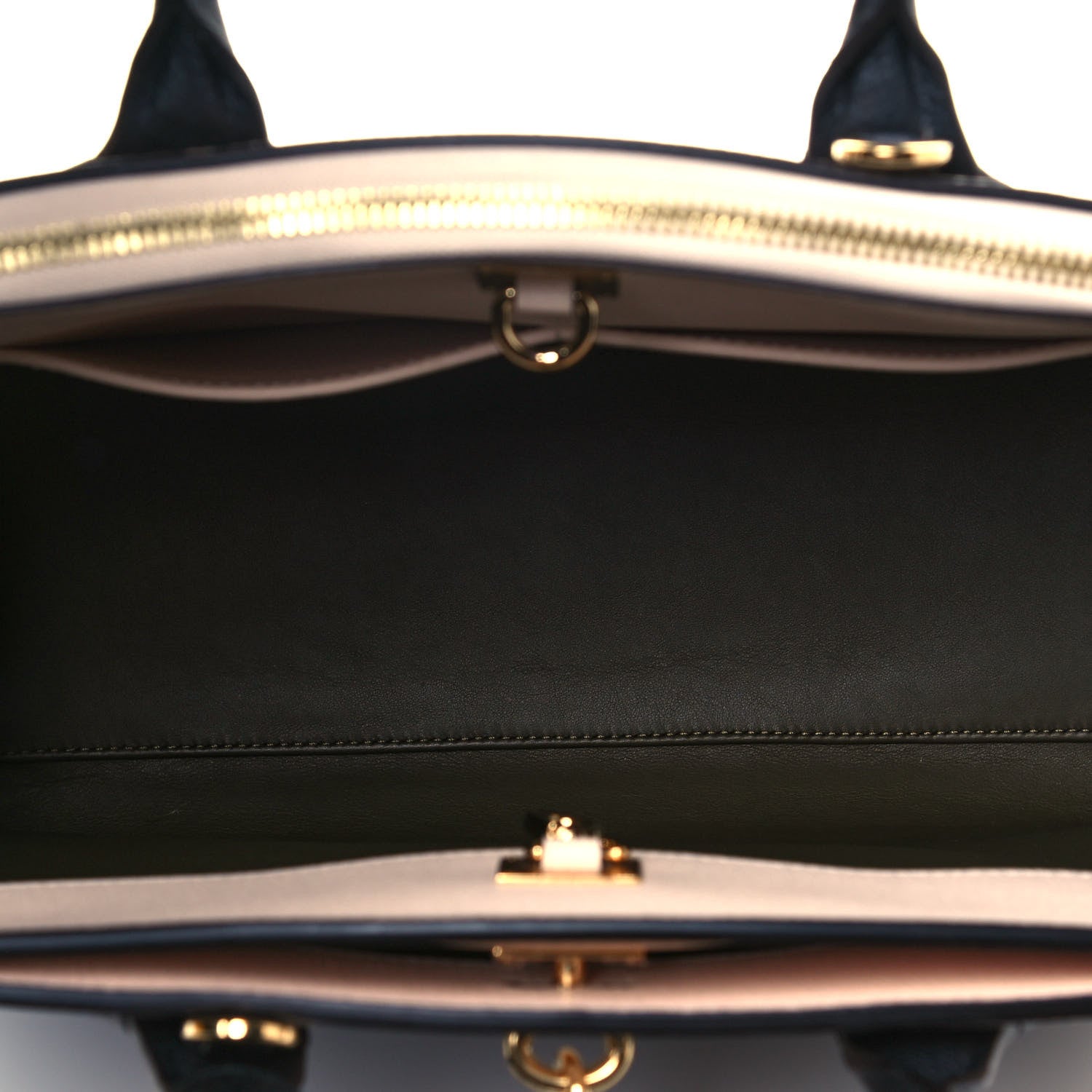Louis Vuitton Taurillon City Steamer MM Kaki Creme Black 6 of 10