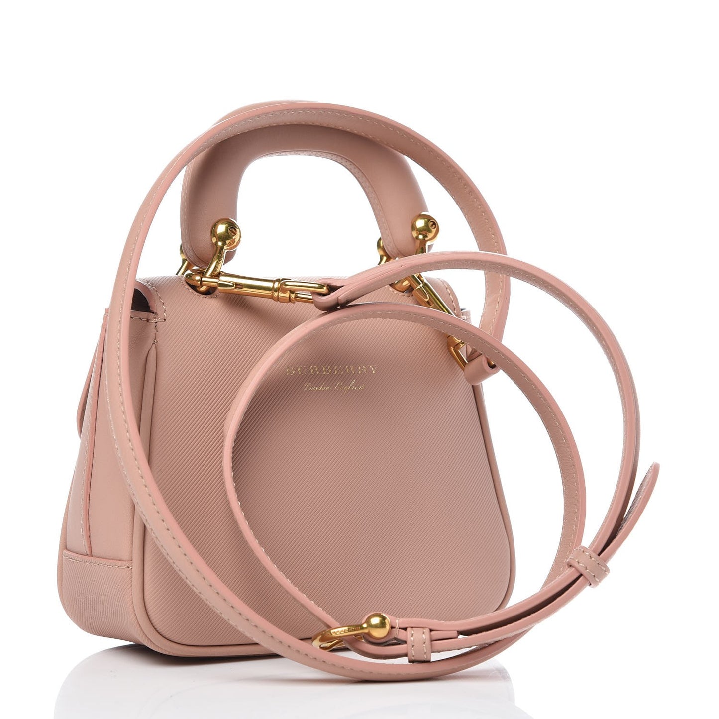 Trench Calfskin Mini DK88 Top Handle Bag Light Pink