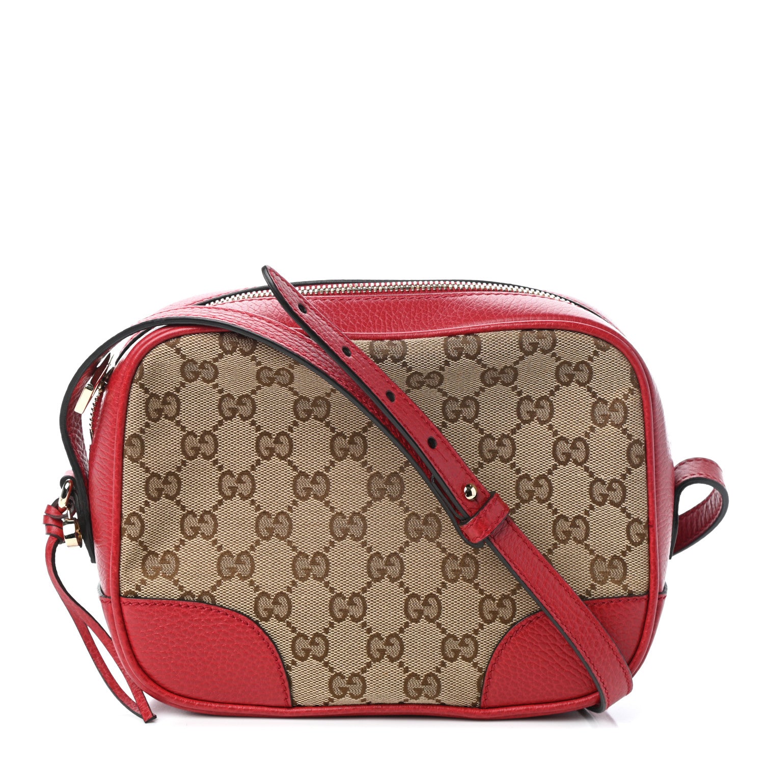 Gucci Monogram Mini Bree Messenger Bag Red 1 of 9