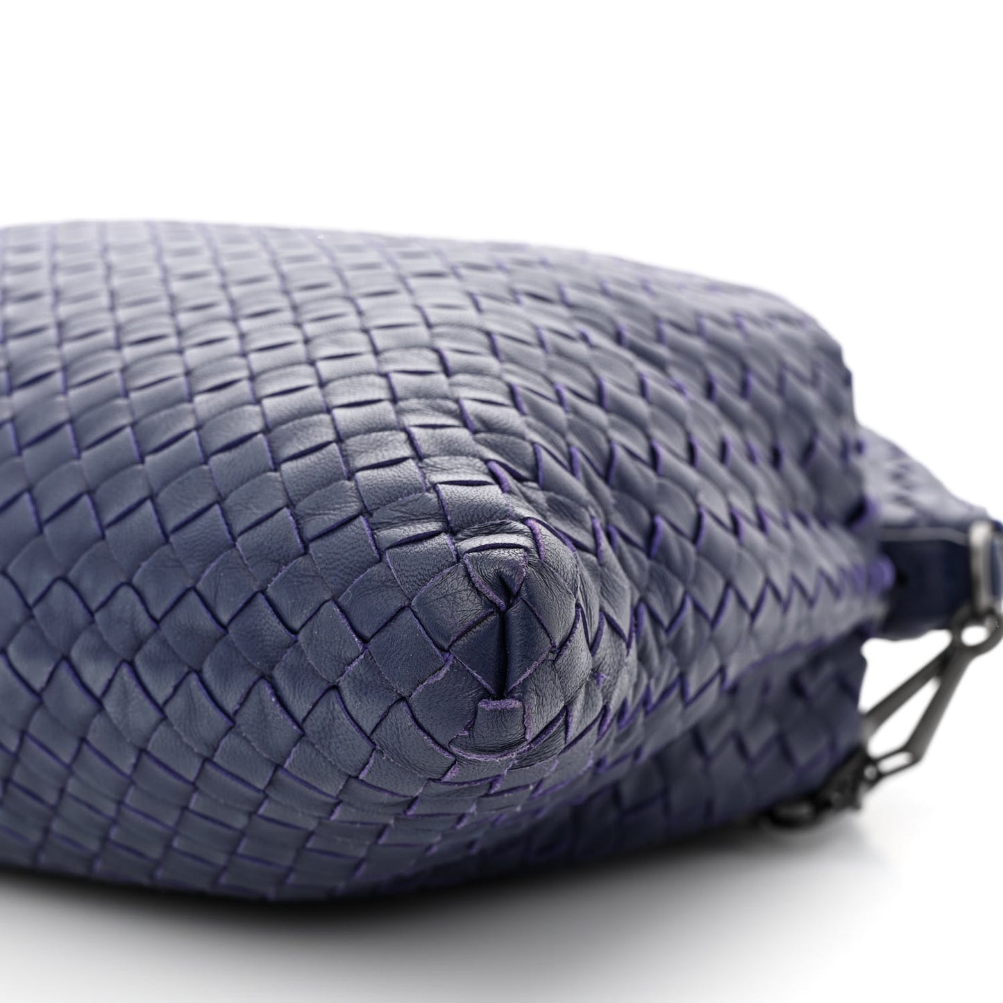 Nappa Intrecciato Medium Convertible Tote Baltic Blue