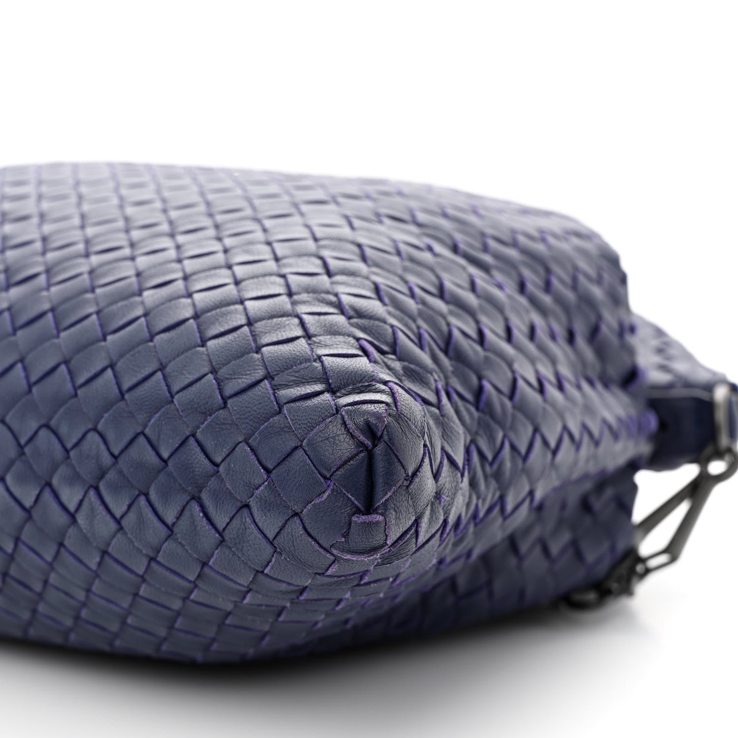 Bottega Veneta Nappa Intrecciato Medium Convertible Tote Baltic Blue 11 of 12