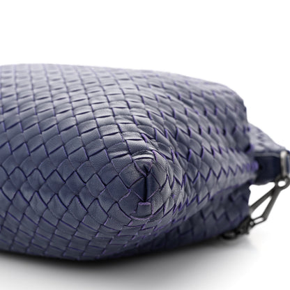 Bottega Veneta Nappa Intrecciato Medium Convertible Tote Baltic Blue 11 of 12