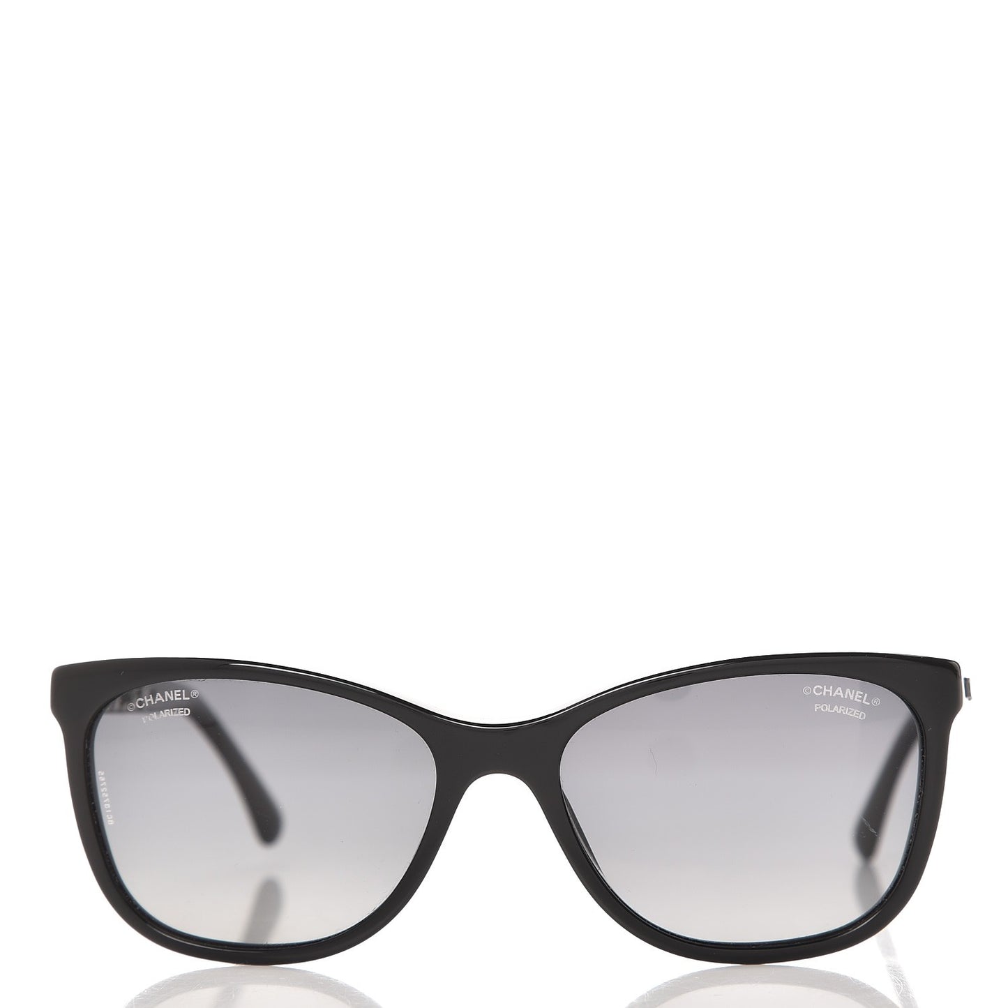 Cat Eye Chain Polarized Sunglasses 5260-Q Black