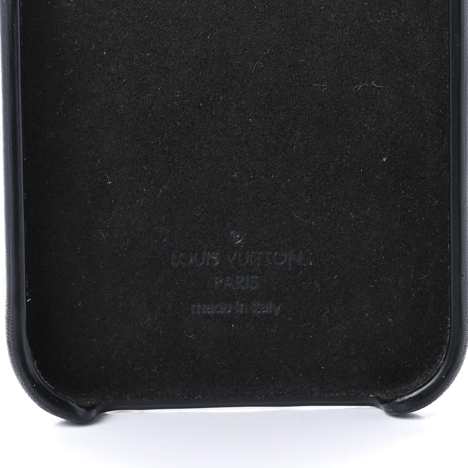 Louis Vuitton Lambskin Embossed Monogram Coussin iPhone 13 Pro Bumper Black 5 of 7