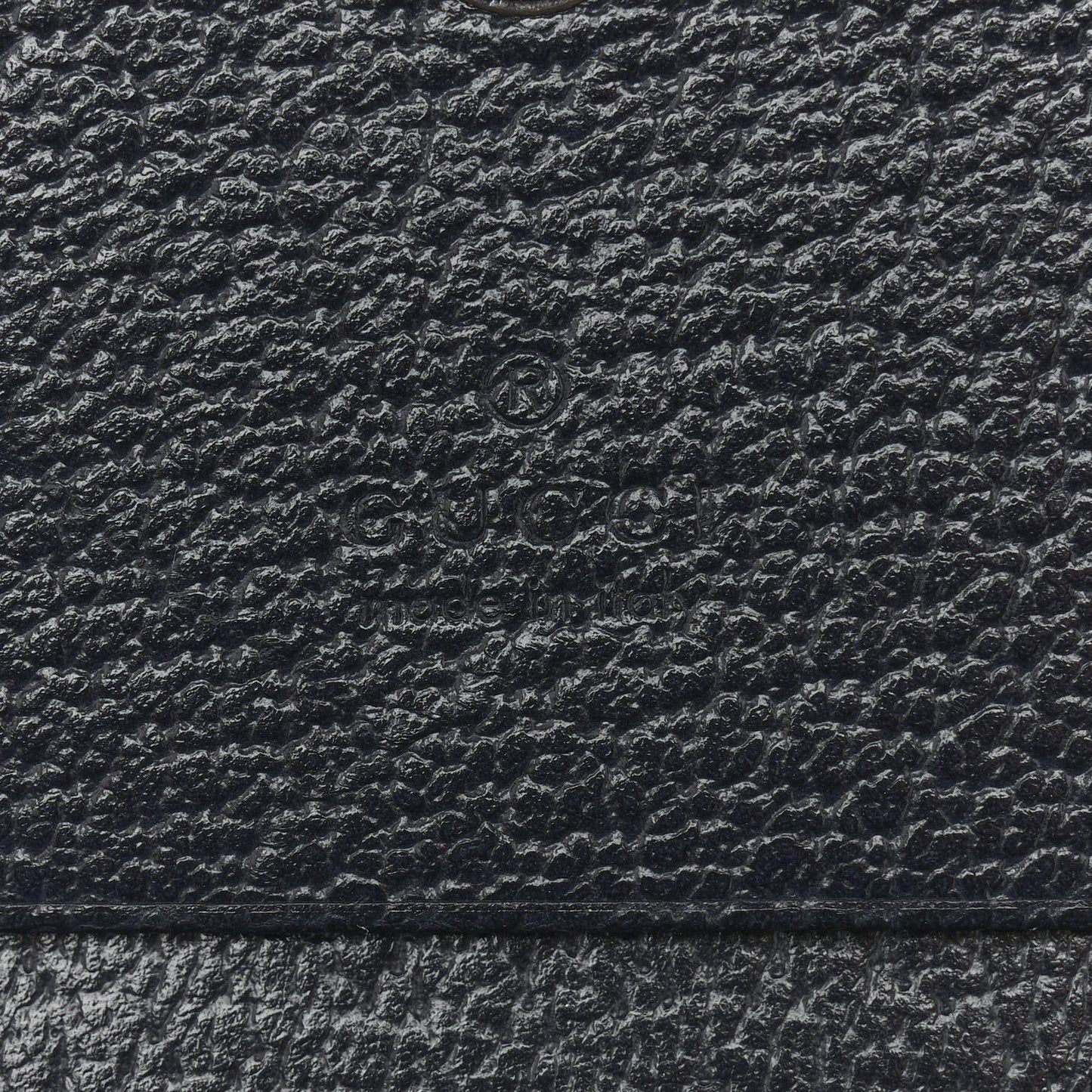 GG Supreme Monogram Textured Dollar Calfskin Web Ophidia Card Case Beige Blue