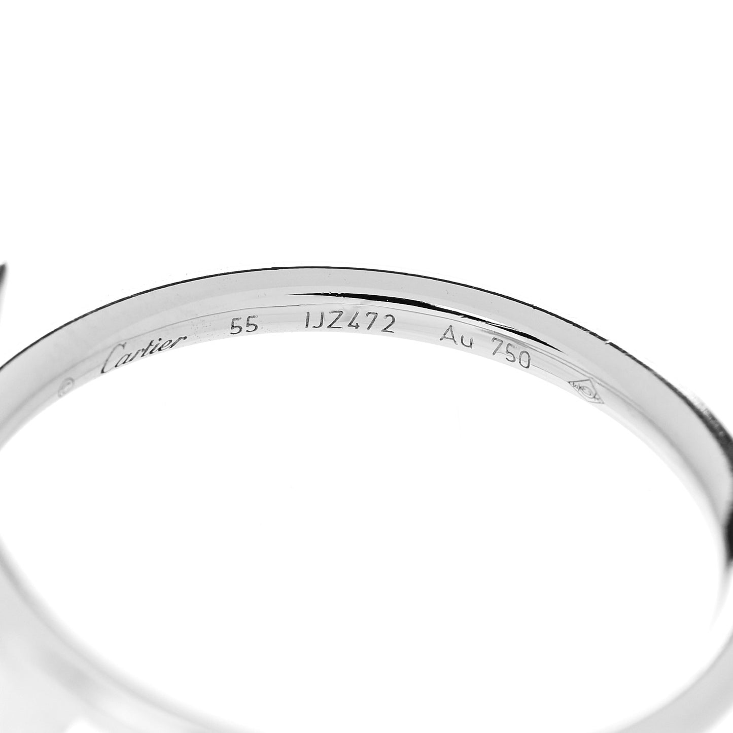18K White Gold Small Juste Un Clou Ring 55 7.25
