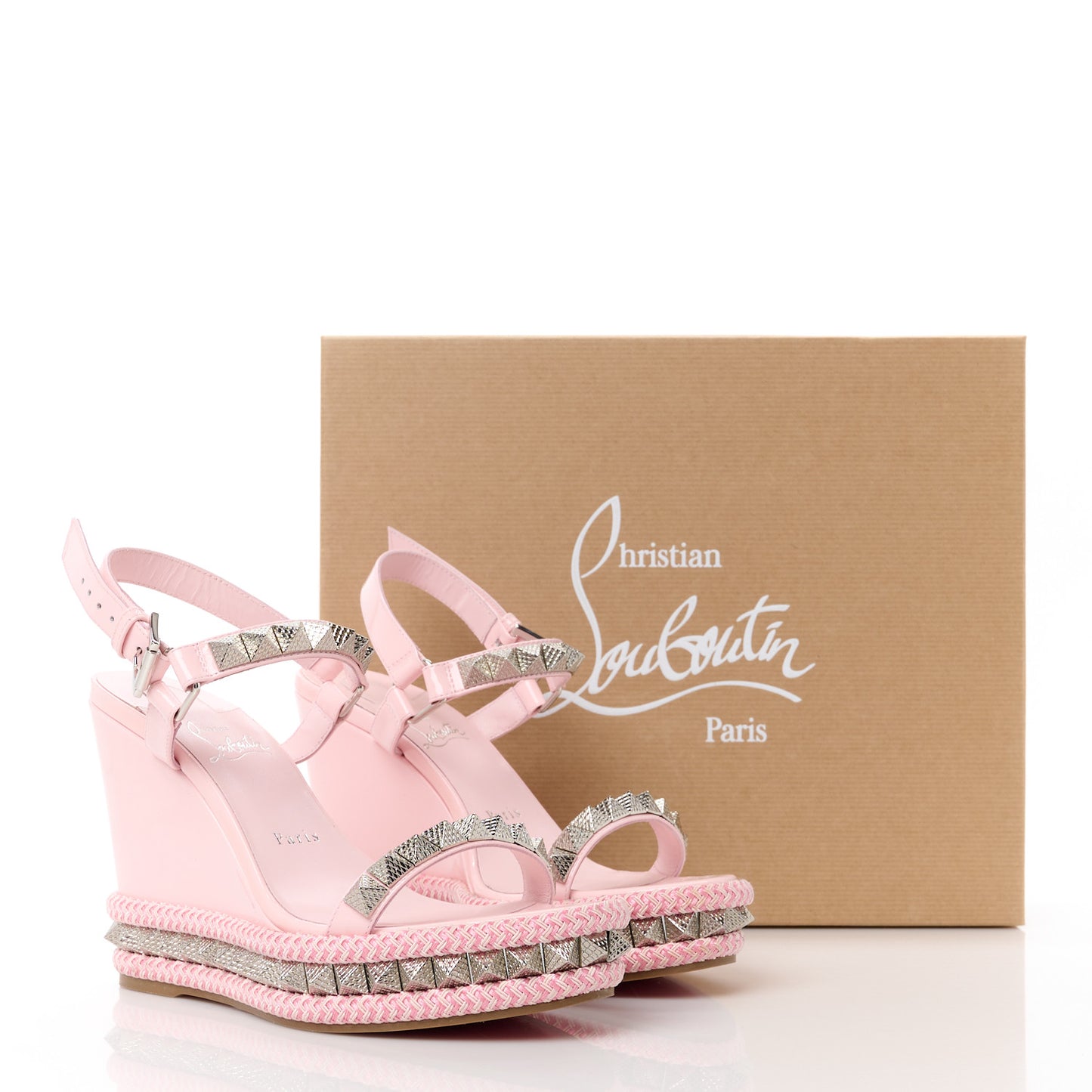 Patent Pyraclou 110 Wedge Sandals 38 Poupee